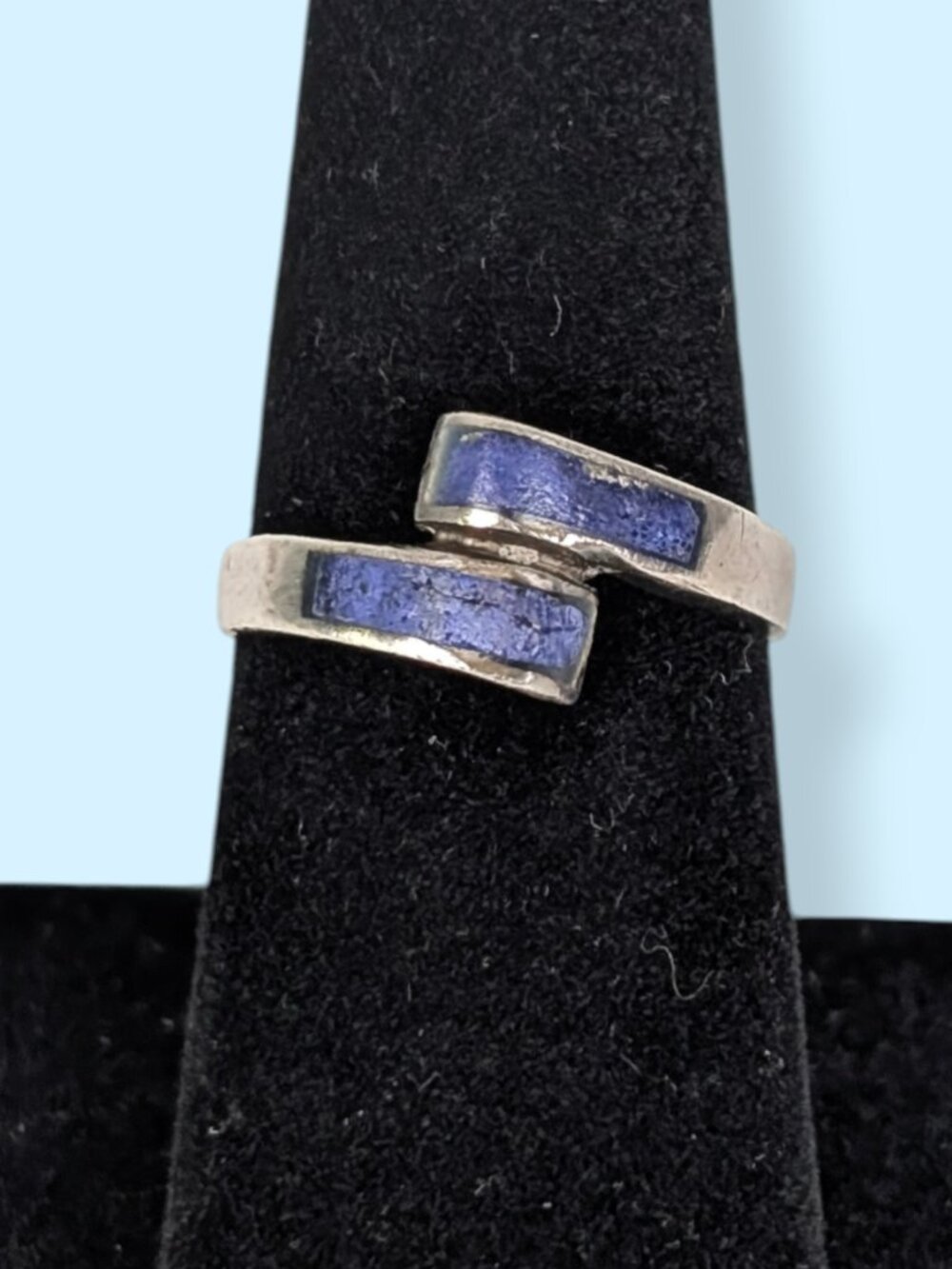 Sterling Silver Bohemian Blue Stone Ring